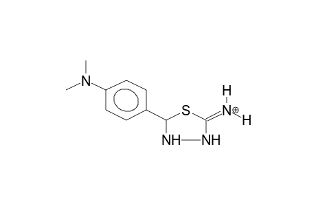 2-(PARA-DIMETHYLAMINOPHENYL)-5-IMINO-1,3,4-THIADIAZOLIDINE, PROTONATED