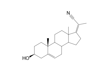 20-Carbonitrile-3.beta.-hydroxypregna-5,17(20)-diene