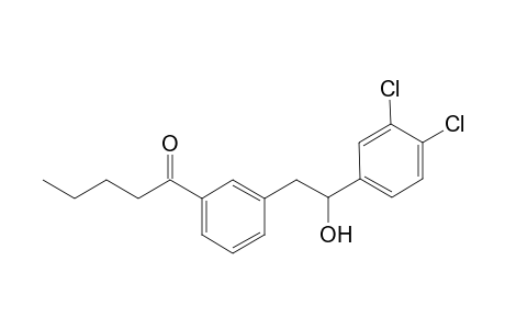 1-{3-[2-(3,4-Dichlorophenyl)-2-hydroxyethyl]phenyl}pentan-1-one