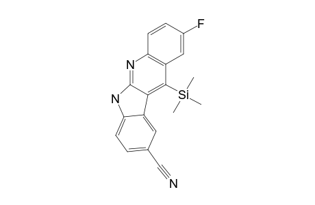 9-CYANO-2-FLUORO-11-TRIMETHYLSILYL-6H-INDOLO-[2,3-B]-QUINOLINE