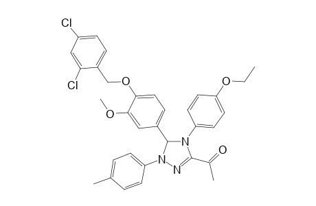 1-[3-[4-(2,4-dichlorobenzyl)oxy-3-methoxy-phenyl]-4-p-phenetyl-2-(p-tolyl)-3H-1,2,4-triazol-5-yl]ethanone