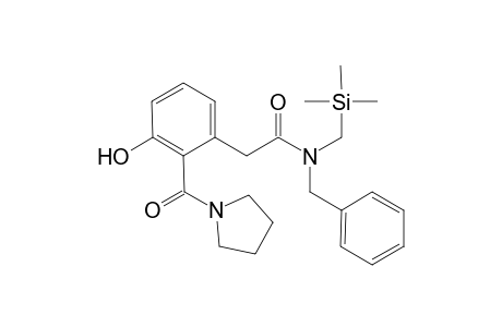 2-(3-oxidanyl-2-pyrrolidin-1-ylcarbonyl-phenyl)-N-(phenylmethyl)-N-(trimethylsilylmethyl)ethanamide