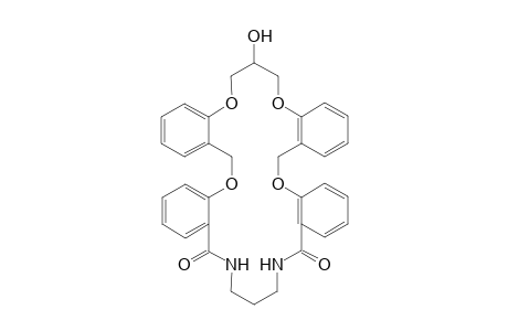 13-Hydroxy-6,12,13,20,28,29-hexahydro-14H-tetrabenzo[b,f,o,s]-[1,5,17,21,9,13]-tetraoxadiazatetracosin-26,32-(27H,31H)-dione