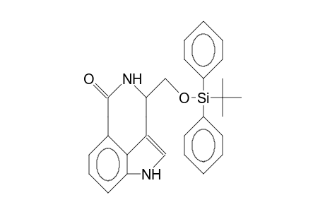 4-(T-Butyl-diphenyl-siloxymethyl)-1,3,4,5,6,7-hexahydro-6-oxo-pyrrolo(4,3,2-fg)(3)benzazocine
