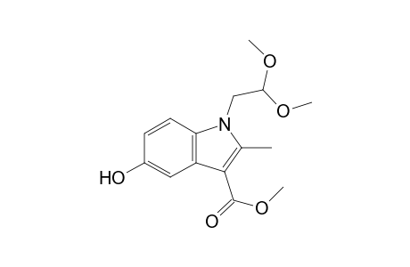1H-Indole-3-carboxylic acid, 1-(2,2-dimethoxyethyl)-5-hydroxy-2-methyl-, methyl ester
