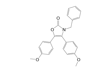 2(3H)-Oxazolone, 4,5-bis(4-methoxyphenyl)-3-(phenylmethyl)-
