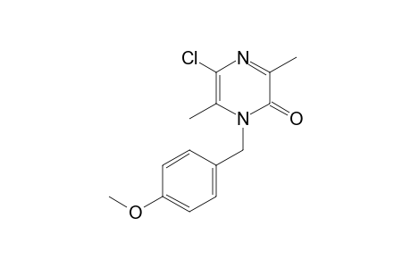 5-chloro-1-(4-methoxybenzyl)-3,6-dimethyl-pyrazin-2-one