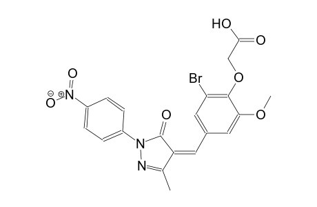 (2-bromo-6-methoxy-4-{(Z)-[3-methyl-1-(4-nitrophenyl)-5-oxo-1,5-dihydro-4H-pyrazol-4-ylidene]methyl}phenoxy)acetic acid