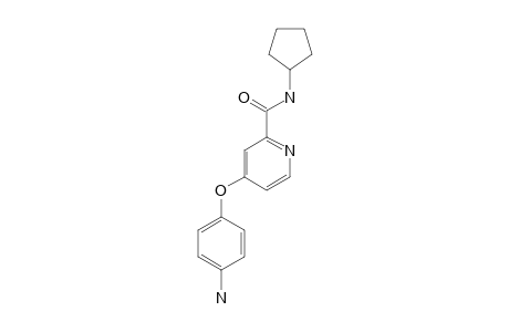 4-(4-AMINOPHENOXY)-N-CYCLOPENTYL-PYRIDINE-2-CARBOXAMIDE