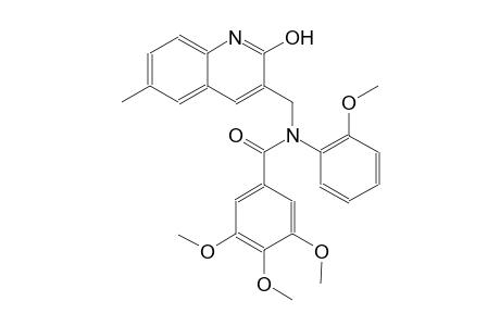 N-[(2-hydroxy-6-methyl-3-quinolinyl)methyl]-3,4,5-trimethoxy-N-(2-methoxyphenyl)benzamide