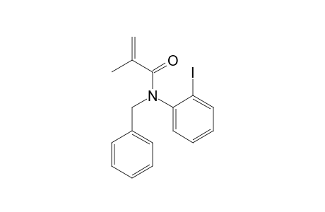 N-(2-iodanylphenyl)-2-methyl-N-(phenylmethyl)prop-2-enamide