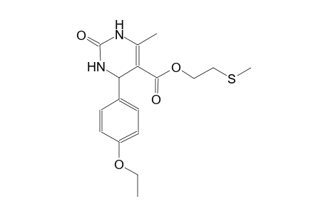 5-pyrimidinecarboxylic acid, 4-(4-ethoxyphenyl)-1,2,3,4-tetrahydro-6-methyl-2-oxo-, 2-(methylthio)ethyl ester