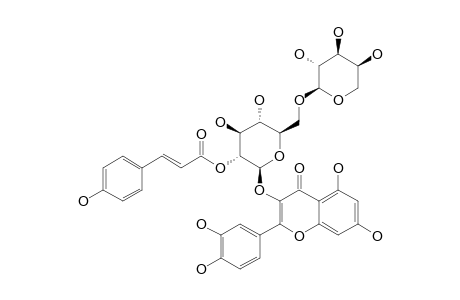QUERCETIN-3-O-ALPHA-L-ARABINOPYRANOSYL-(1->6)-[2''-O-(E)-PARA-COUMAROYL]-BETA-D-GLUCOPYRANOSIDE