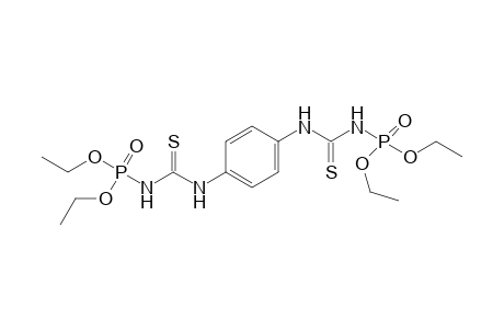 {p-phenylenebis[imino(thiocarbonyl)]}diphosphoramidic acid, tetraethyl ester