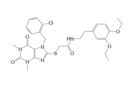 acetamide, 2-[[7-[(2-chlorophenyl)methyl]-2,3,6,7-tetrahydro-1,3-dimethyl-2,6-dioxo-1H-purin-8-yl]thio]-N-[2-(3,4-diethoxyphenyl)ethyl]-