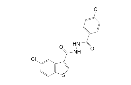 1-(p-chlorobenzoyl)-2-[(5-chlorobenzo[b]thien-3-yl)carbonyl]hydrazine