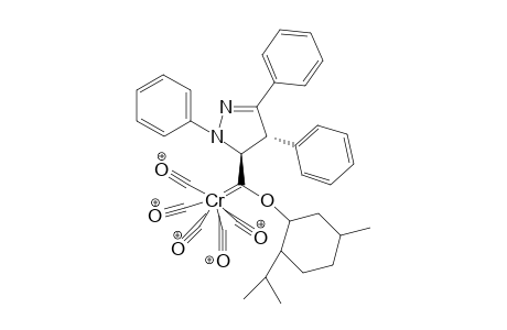 (4R, 5S)-Pentacarbonyl{ 4,5-dihydro-1,3,4-triphenyl-1H-pyrazol-5-yl]-(menthyloxy)methylidene}chromium ( 0 )