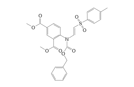 4-[carbobenzoxy-[(E)-2-tosylvinyl]amino]benzene-1,3-dicarboxylic acid dimethyl ester