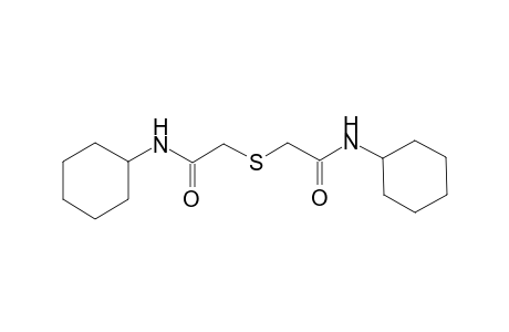 2,2'-Thiodiacetamide, N,N'-dicyclohexyl-