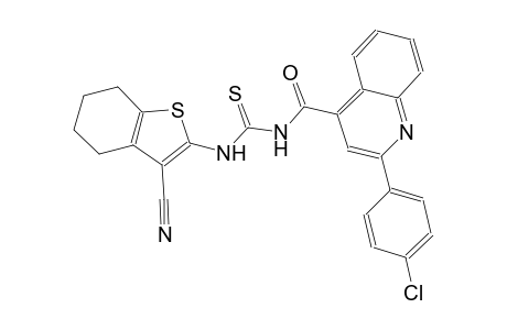 N-{[2-(4-chlorophenyl)-4-quinolinyl]carbonyl}-N'-(3-cyano-4,5,6,7-tetrahydro-1-benzothien-2-yl)thiourea