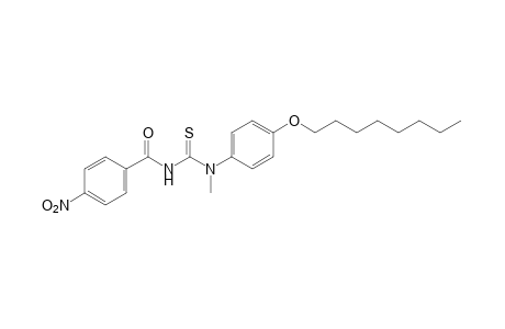 1-methyl-3-(p-nitrobenzoyl)-1-[p-(octyloxy)phenyl]-2-thiourea