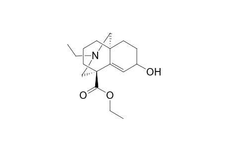 Ethyl (1R*,7S*)-9-ethyl-4-hydroxy-9-azabicyclo[5.3.3.0(1,6)]tridec-5-ene-7-carboxylate