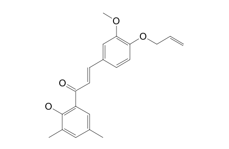 (E)-3-[4-(ALLYLOXY)-3-METHOXYPHENYL]-1-(2-HYDROXY-3,5-DIMETHYLPHENYL)-PROP-2-EN-1-ONE