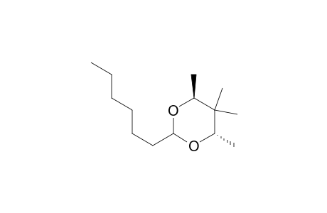 rel-(2S,4R,6R)-2-n-Hexyl-4,5,5,6-tetramethyl-1,3-dioxane