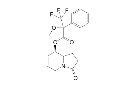 Hexahydro-3-indolizidinon-8-ol (R)-methoxy(trifluoromethyl)phenylacetic acid ester