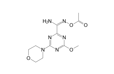 1,3,5-Triazine-2-carboximidamide, N'-(acetyloxy)-4-methoxy-6-(4-morpholinyl)-