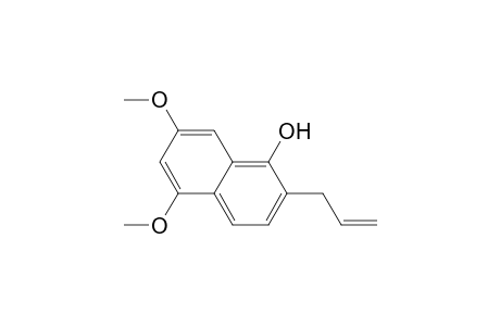 1-Naphthalenol, 5,7-dimethoxy-2-(2-propenyl)-