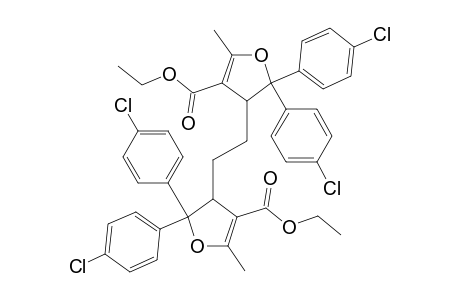 1,2-Bis(4-ethoxycarbonyl-5-methyl-2,2-bis(4-chlorophenyl)-2,3-dihydro-3-furyl)ethane
