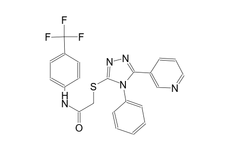 2-{[4-phenyl-5-(3-pyridinyl)-4H-1,2,4-triazol-3-yl]sulfanyl}-N-[4-(trifluoromethyl)phenyl]acetamide