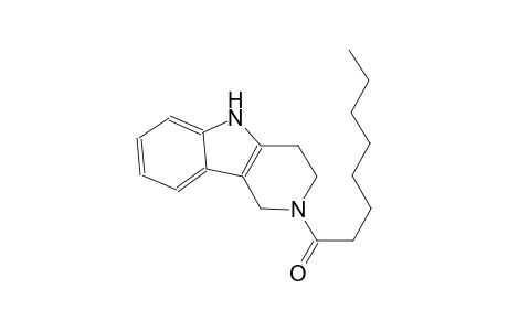 1H-pyrido[4,3-b]indole, 2,3,4,5-tetrahydro-2-(1-oxooctyl)-