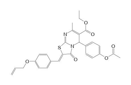 ethyl (2Z)-5-[4-(acetyloxy)phenyl]-2-[4-(allyloxy)benzylidene]-7-methyl-3-oxo-2,3-dihydro-5H-[1,3]thiazolo[3,2-a]pyrimidine-6-carboxylate