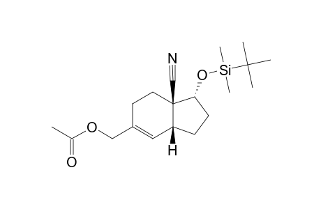 6-ACETOXYMETHYL-1-(TERT.-BUTYLDIMETHYLSILANYLOXY)-2,3,4,7,8,9-HEXAHYDRO-1H-INDENE-9-CARBONITRILE