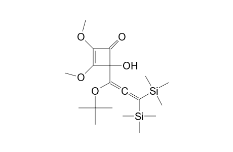 2,3-Dimethoxy-4-[1-[(2-methylpropan-2-yl)oxy]-3,3-bis(trimethylsilyl)propa-1,2-dienyl]-4-oxidanyl-cyclobut-2-en-1-one