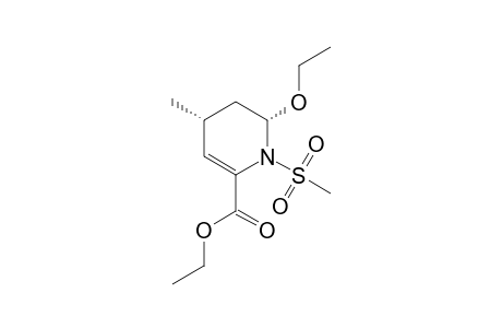 2-Pyridinecarboxylic acid, 6-ethoxy-1,4,5,6-tetrahydro-4-methyl-1-(methylsulfonyl)-, ethyl ester, cis-