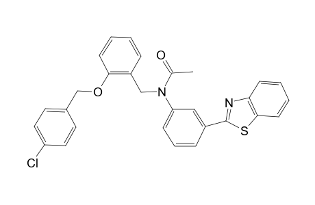 N-[3-(1,3-benzothiazol-2-yl)phenyl]-N-[2-(4-chlorobenzyl)oxybenzyl]acetamide