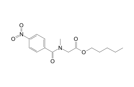 Sarcosine, N-(4-nitrobenzoyl)-, pentyl ester