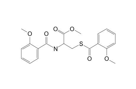 L-Cysteine, N,S-bis(o-anisoyl)-, methyl ester