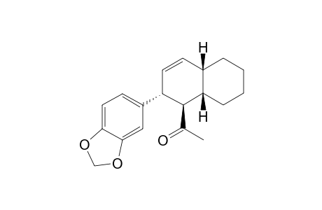 (rel)-(3R,4R,4aS,8aS)-4.beta.-Acetyl-3-(1,3-benzodioxol-5-yl)-1,4,4a.5,6,7,8,8a.beta.-octahydronaphthalene