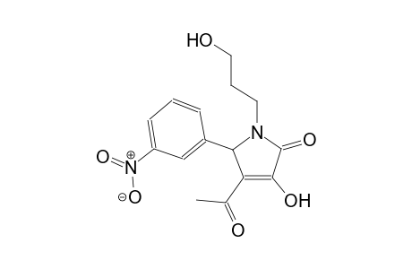 4-acetyl-3-hydroxy-1-(3-hydroxypropyl)-5-(3-nitrophenyl)-1,5-dihydro-2H-pyrrol-2-one