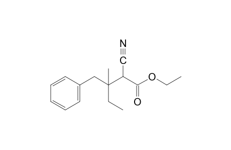 3-benzyl-2-cyano-3-methylvaleric acid, ethyl ester
