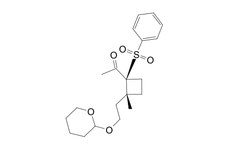 (1S)-1-Benzenesulfonyl-2(R)-2-methyl-2-[2-(tetrahydropyran-(2(R/S)-2-yloxy)ethyl]cyclobutyl methyl ketone