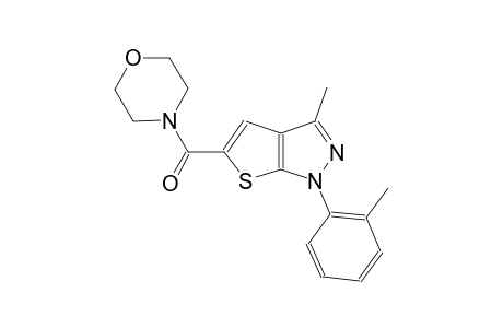 3-methyl-1-(2-methylphenyl)-5-(4-morpholinylcarbonyl)-1H-thieno[2,3-c]pyrazole