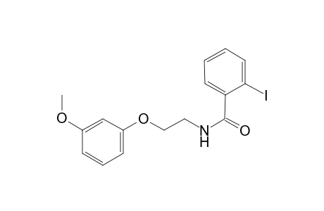 2-Iodo-N-[2-(3-methoxyphenoxy)ethyl]benzamide