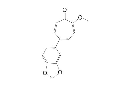 2-Methoxy-5-(3',4'-methylenedioxyphenyl)cyclohepta-2,4,6-trien-1-one
