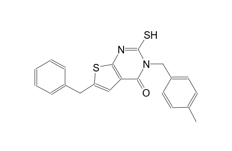 6-benzyl-3-(4-methylbenzyl)-2-sulfanylthieno[2,3-d]pyrimidin-4(3H)-one