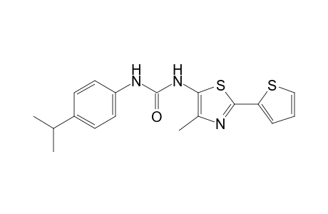 1-(p-cumenyl)-3-[4-methyl-2-(2-thienyl)-5-thiazolyl]urea